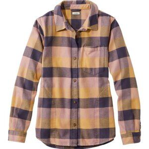 LL Bean Plaid Flannel Shirt Small with side pocket